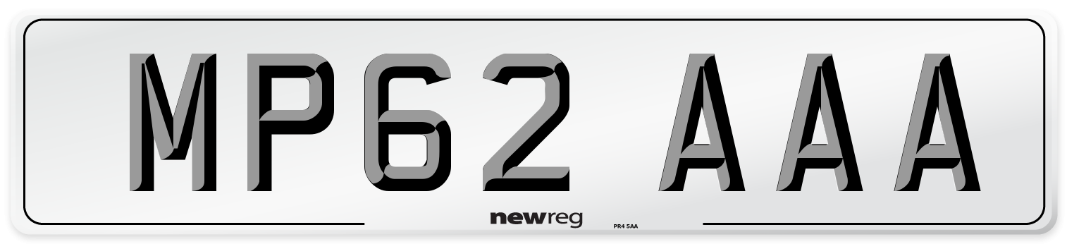 MP62 AAA Number Plate from New Reg